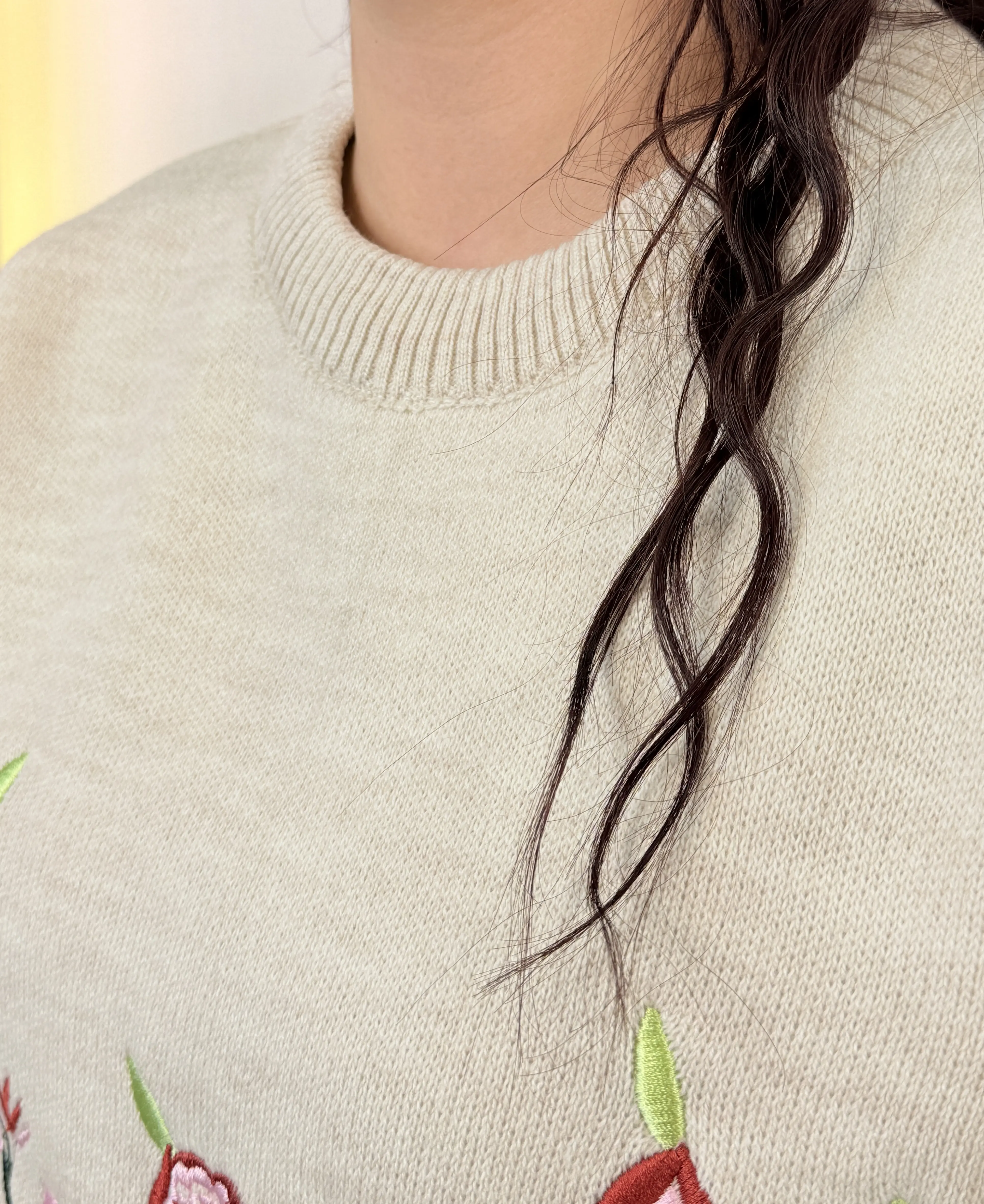 بافت گلدوزی گل رز